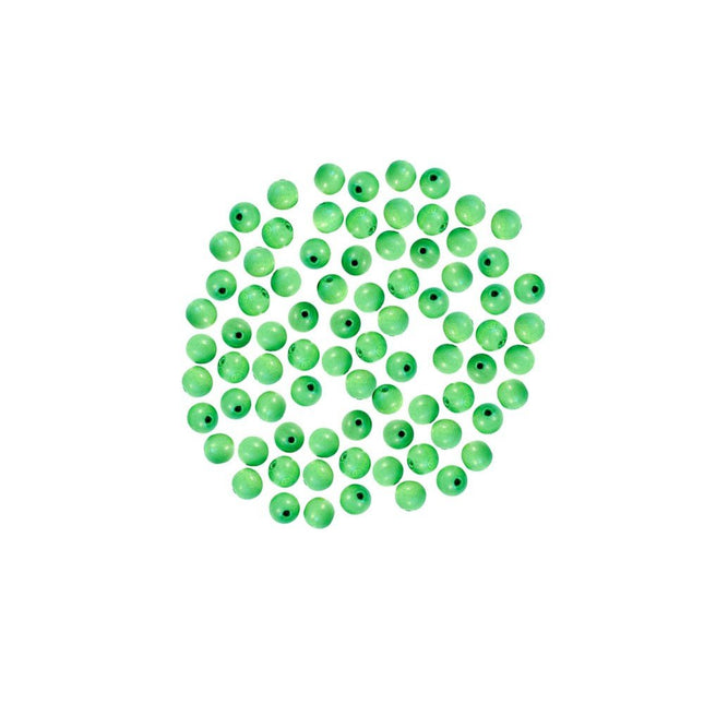 4mm Round Wooden Beads Green*