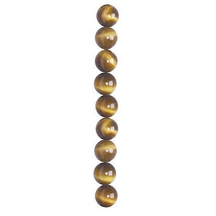 4mm Round Tiger Eye Semi-Precious Beads