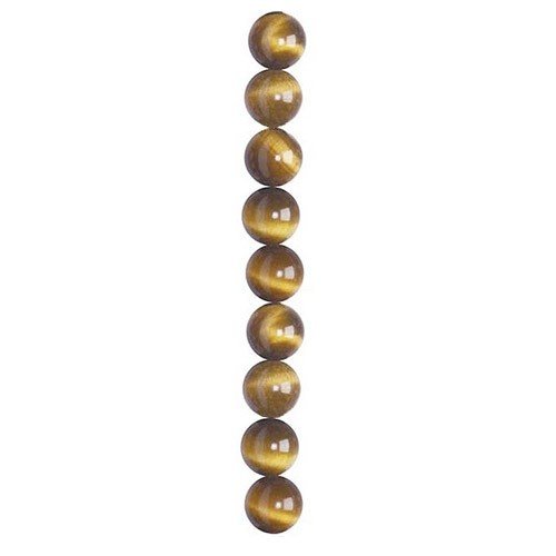 4mm Round Tiger Eye Semi-Precious Beads