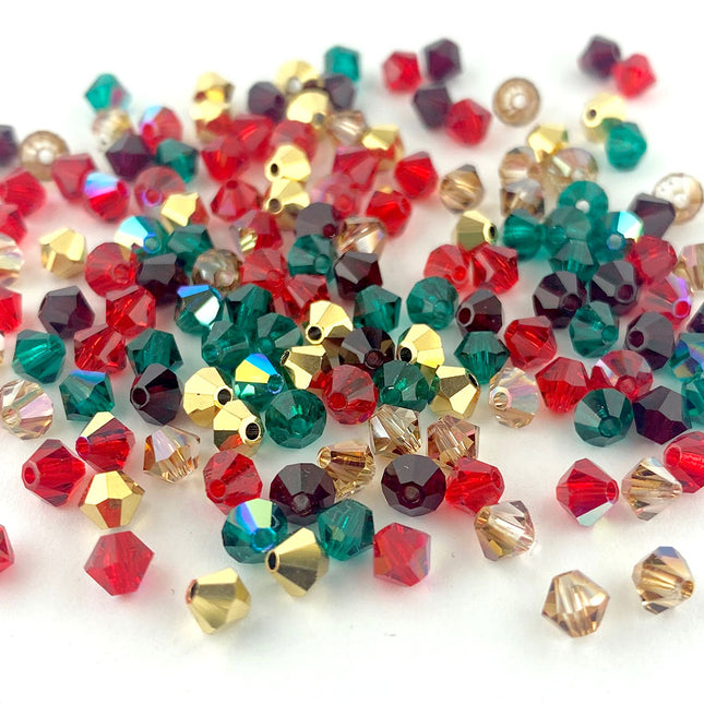 4mm Christmas Preciosa crystal