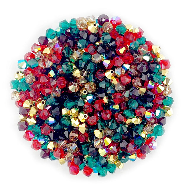 4mm Christmas Preciosa crystal