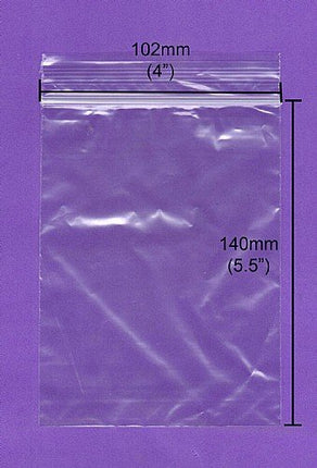 Resealable Grip Seal Bags 4 x 5.5 inches