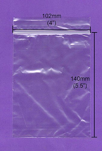 Resealable Grip Seal Bags 4 x 5.5 inches