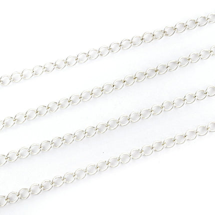 Extension Chain Silver Plated 5.5x4mm