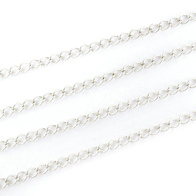 Extension Chain Silver Plated 5.5x4mm
