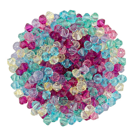 5mm Floral Mix Preciosa Crystal Bicone Beads Qty.100