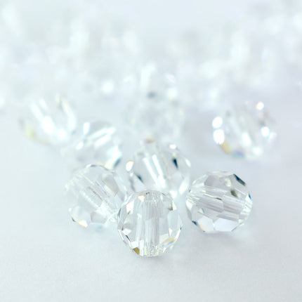 6mm Crystal Round Faceted Preciosa Crystal Bead