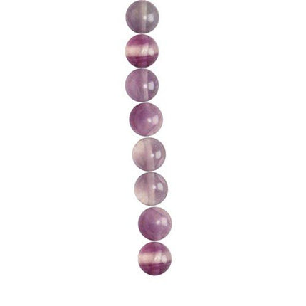 6mm Round Fluorite Semi-Precious Beads