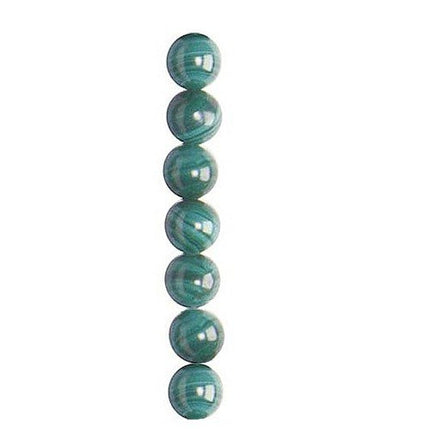 6mm Round Malachite Semi-Precious Beads