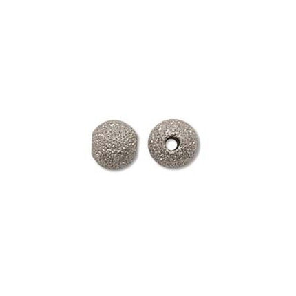 6mm Stardust Sparkle Bead Silver Plated