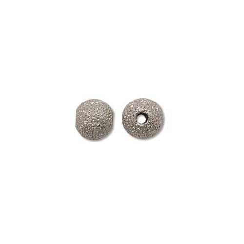 6mm Stardust Sparkle Bead Silver Plated