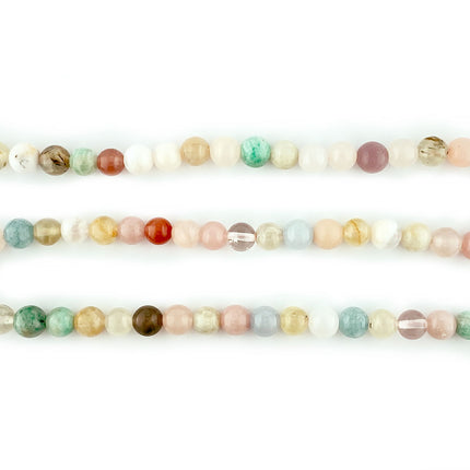 6mm Natural Mixed Semi-Precious Beads