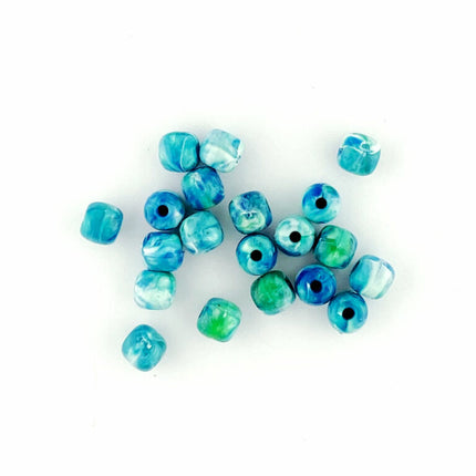 6mm Tropical Whirlpool Recycled Plastic Beads