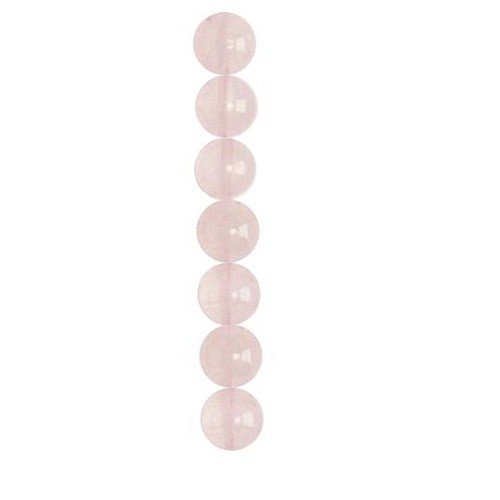 6mm Round Rose Quartz Semi-Precious Beads