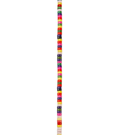 Rainbow Howlite Heishi Tubes Semi-Precious