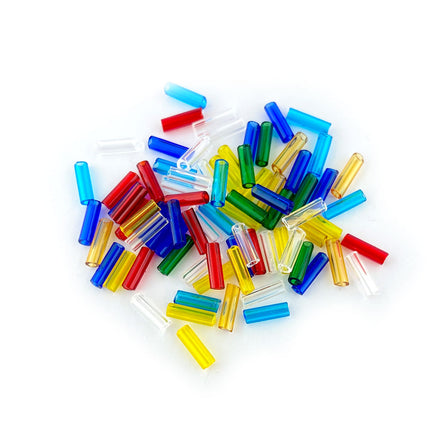 7mm Transparent Mix Bugle Beads