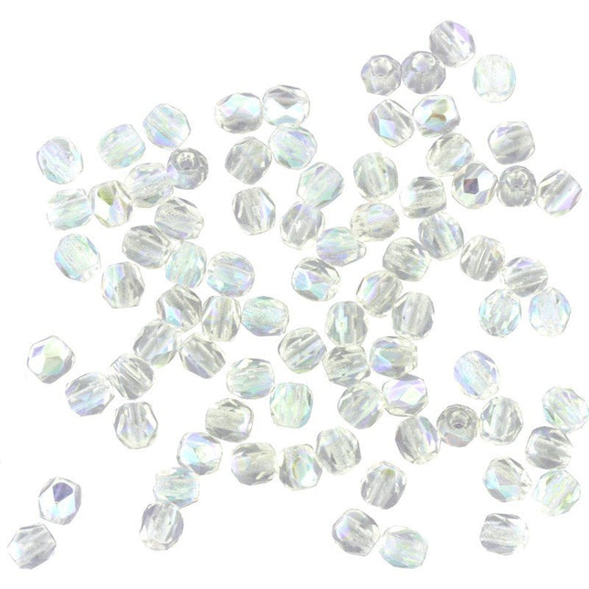 8mm czech faceted glass beads crystal ab