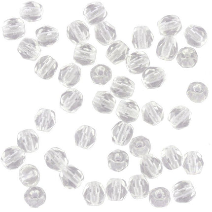 8mm crystal faceted czech glass beads