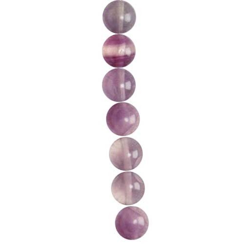 8mm Fluorite Round Semi-Precious Beads