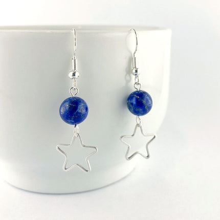Lapis Lazuli Round Semi-Precious earrings