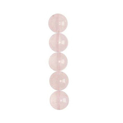 8mm Rose Round Quartz Semi-Precious Beads