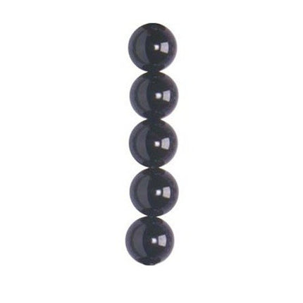 8mm black onyx semi-precious beads 50 per string approx.