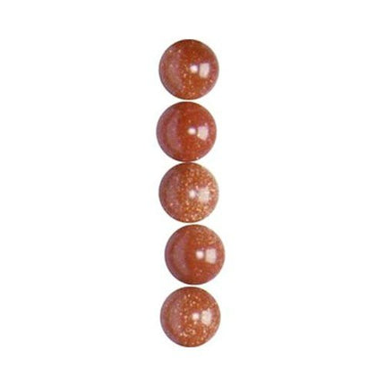 8mm Goldstone Round Semi-Precious Beads
