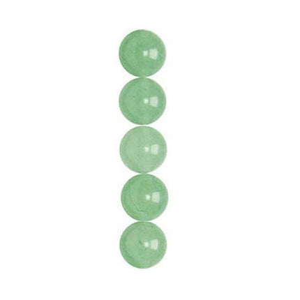 8mm Round Green Aventurine Semi-Precious Beads