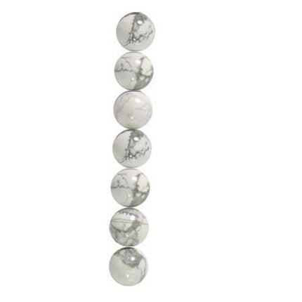 8mm semi-precious Howlite beads