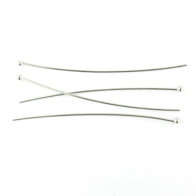 Ball Headpin 50mm Antique Silver