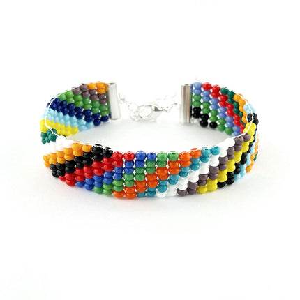 Beading on a Loom Kit bracelet example