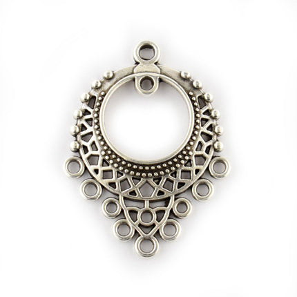 bohemian multi-loop pendant charm
