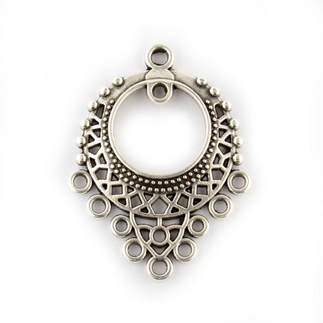 bohemian multi-loop pendant charm