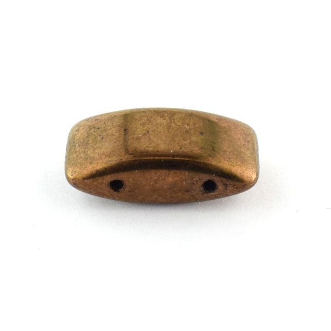 Carrier Bead Bronze Czech Glass