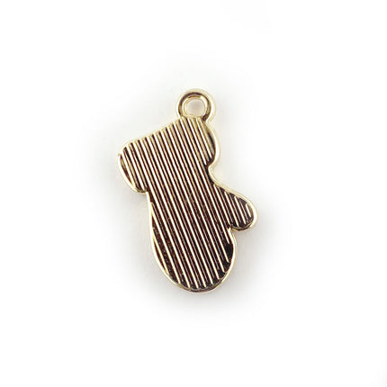 Enamel Mitten Charm back