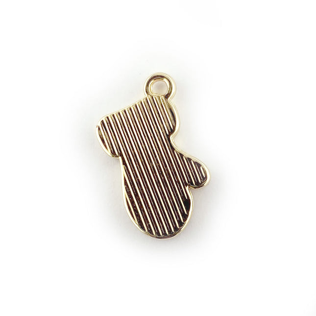 Enamel Mitten Charm back