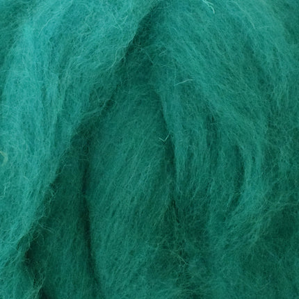 Teal Corriedale roving for felting
