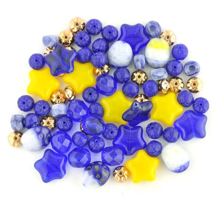 Czech Glass Bead Mix - Star Sky - 250g