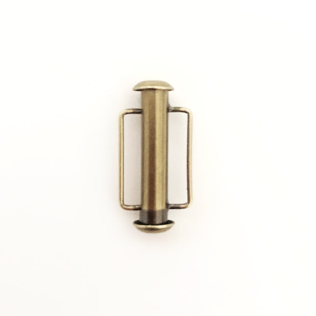 Antique gold slide clasp