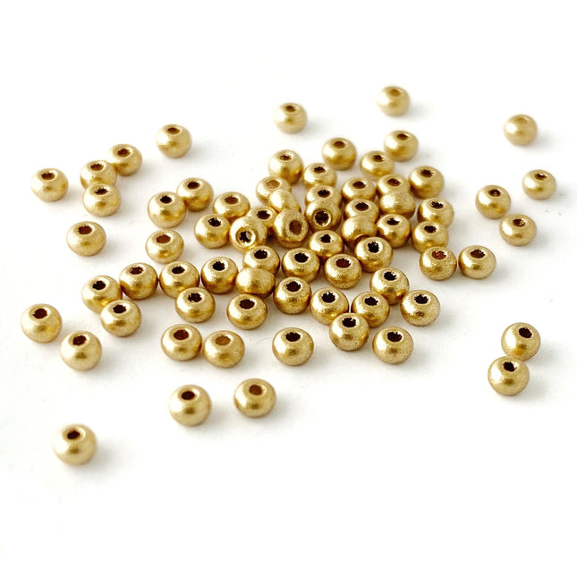 Size 11 Galvanised Gold Seed Beads loose