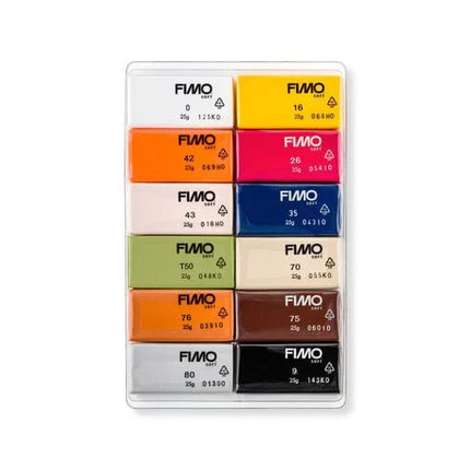 Fimo Soft Natural 12 Multipack polymer clay