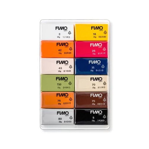 Fimo Soft Natural 12 Multipack polymer clay