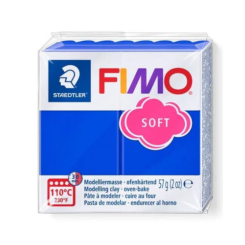 fimo soft brilliant blue polymer clay