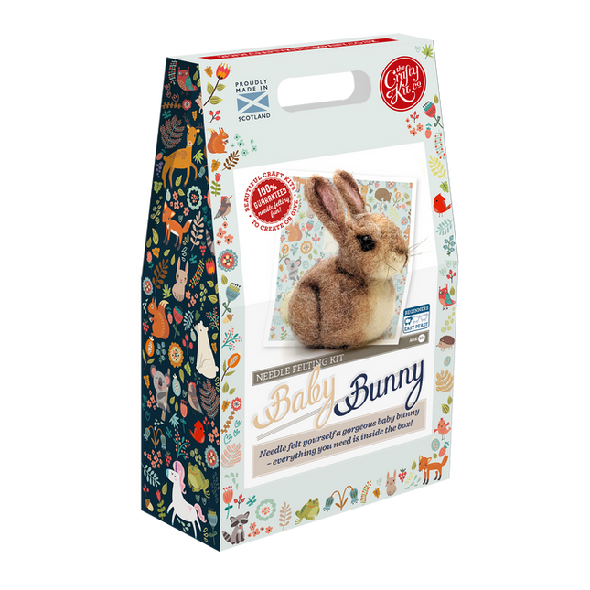 Baby Bunny Needle Felting Kit