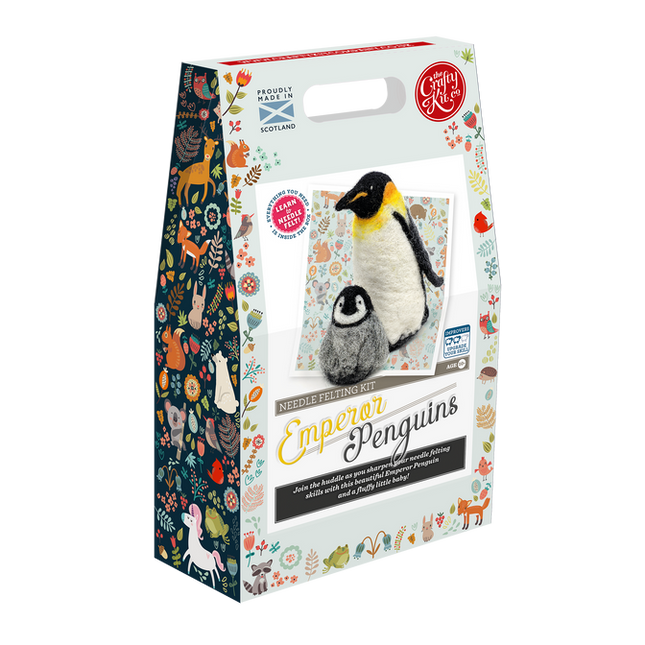 Emperor Penguins Needle Felting Kit
