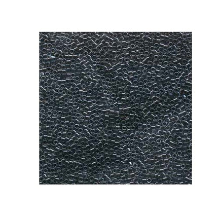DB925 Sparkling Dark Grey Lined Miyuki Delica Beads Size 11