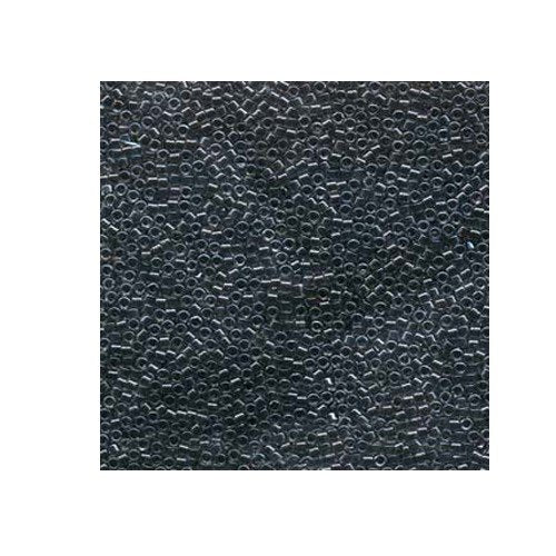 DB925 Sparkling Dark Grey Lined Miyuki Delica Beads Size 11