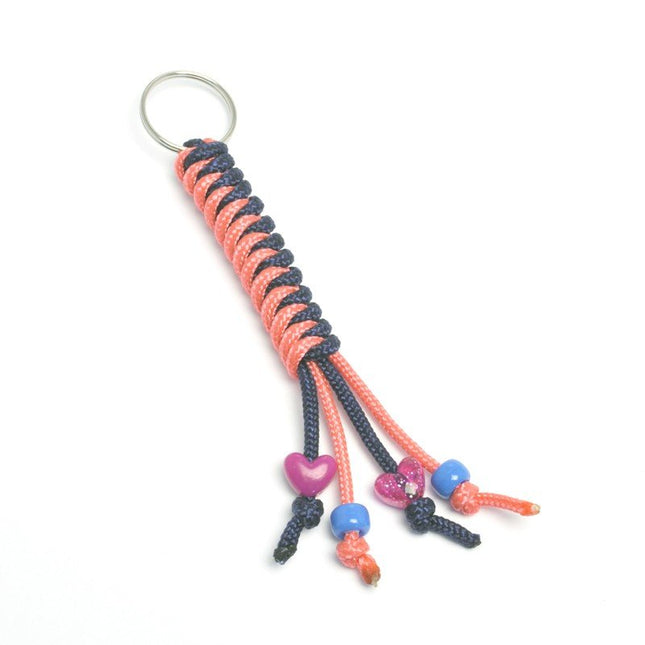 Pink and Blue Keyring Paracord Snake Knot  Kit