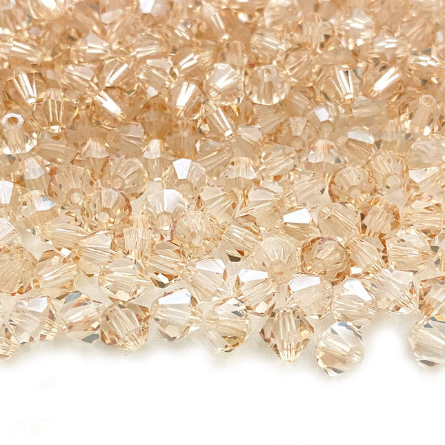 5mm Crystal Honey Bicone Preciosa Crystal Bead