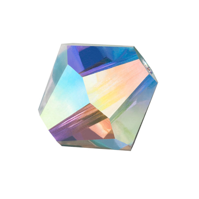 4mm Crystal AB Preciosa crystal bicone bead